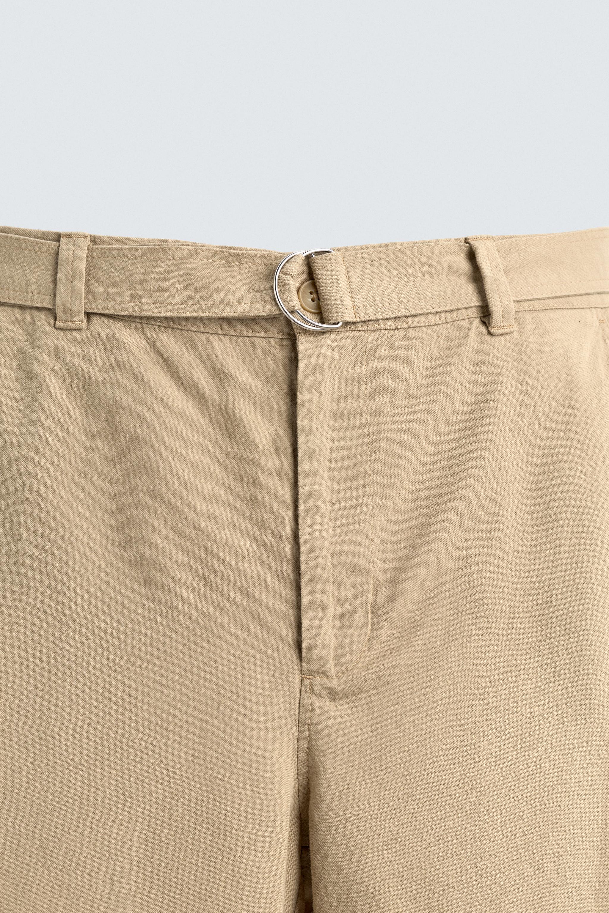 BELTED RELAXED FIT SHORTS